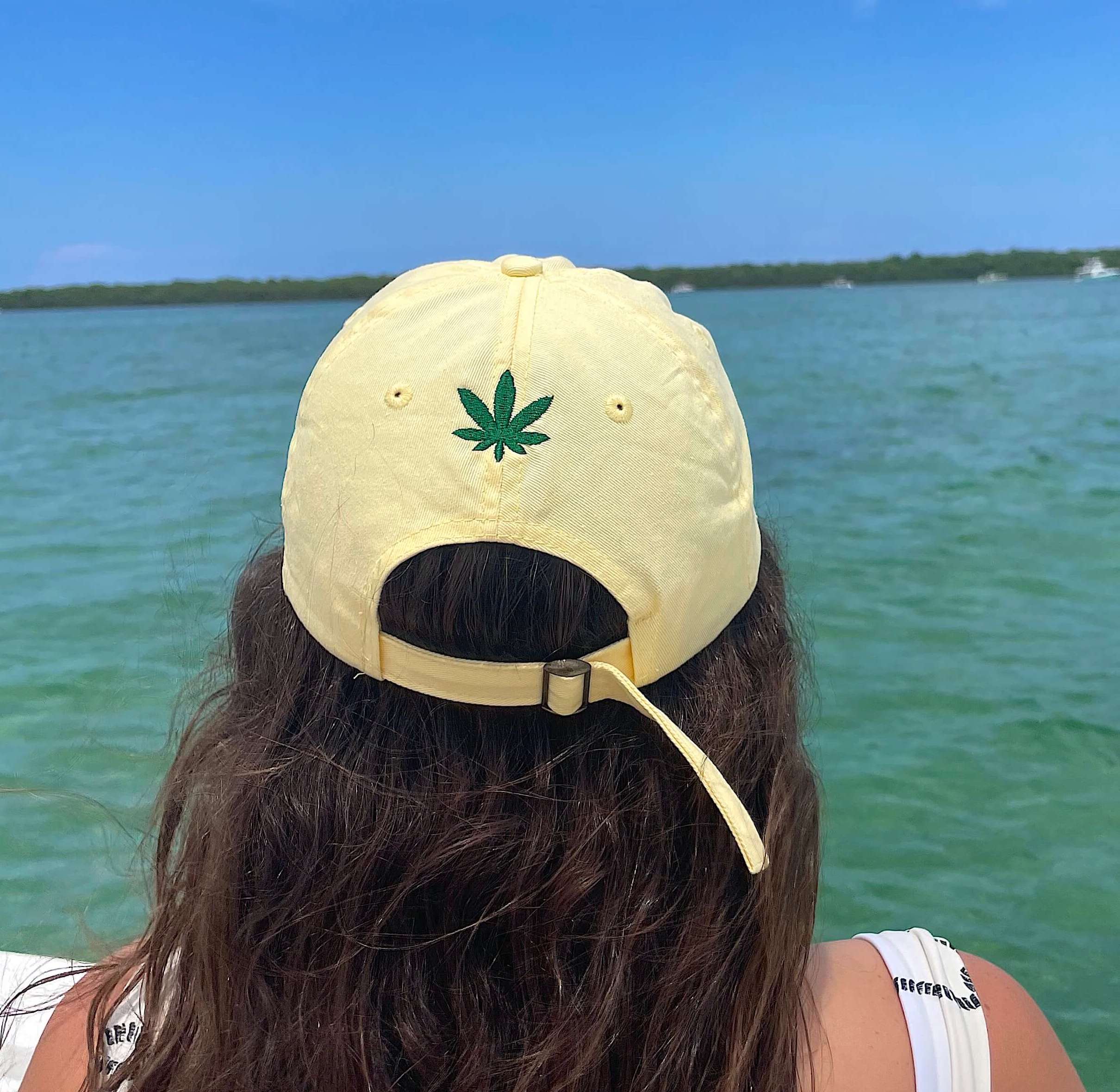 Dad Hat with Hemp Leaf